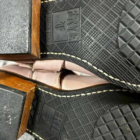 Frye Boots Western Women's Light Pink Heeled Boots 10 - Picture 8 of 10